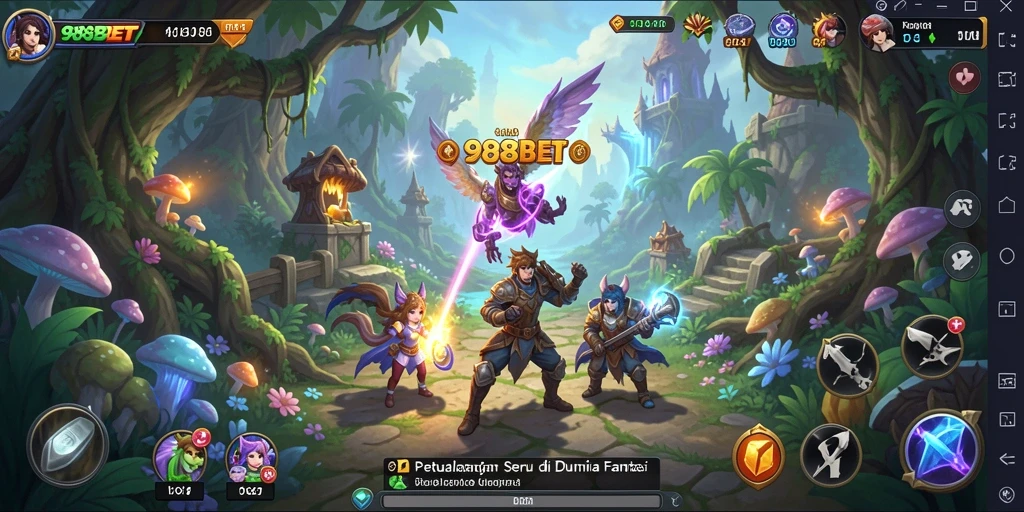 Tampilan gameplay 988BET yang penuh petualangan dan aksi.