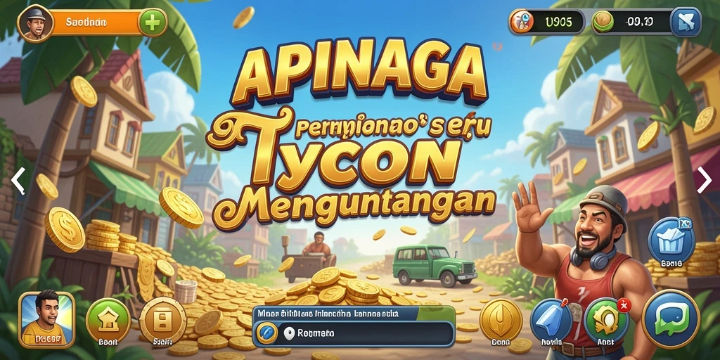 Tampilan gameplay APINAGA yang seru dan menarik.