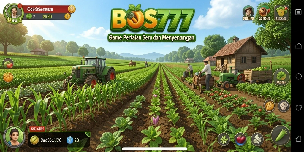 Tangkapan layar gameplay <strong>BOS777</strong> menampilkan aktivitas berkebun yang menarik.