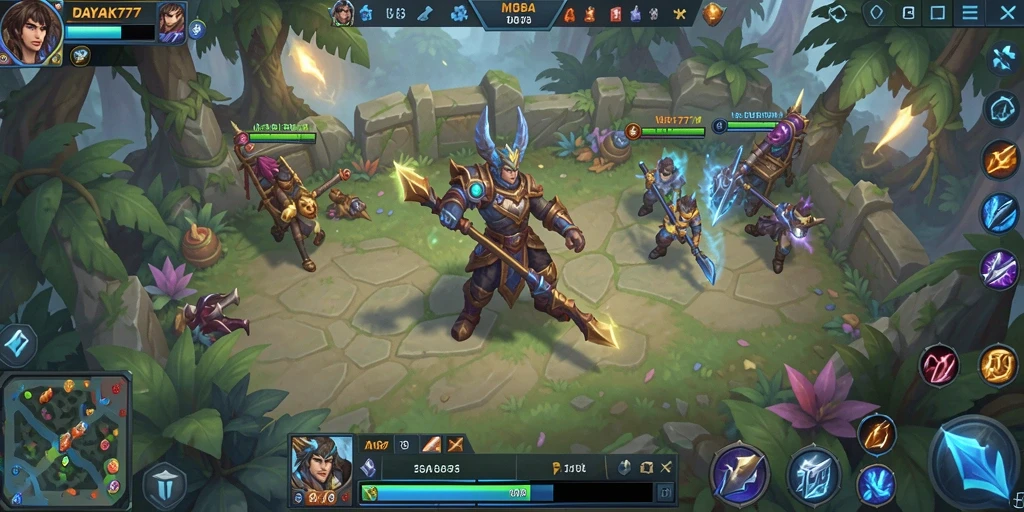 Tangkapan layar dari gameplay DAYAK777 dengan aksi seru dan grafis menawan.