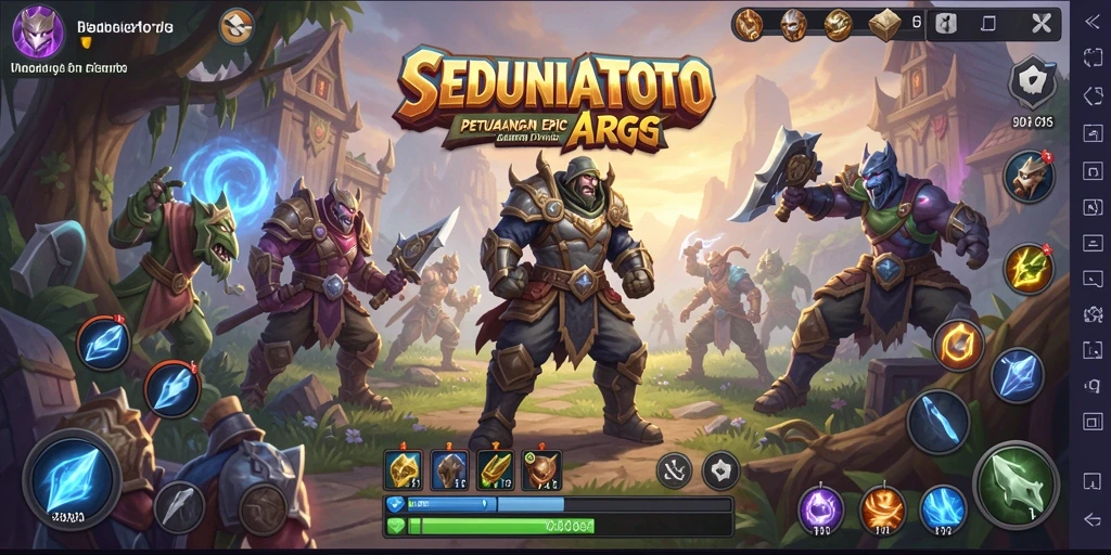 Tangkapan layar gameplay SEDUNIATOTO yang menampilkan aksi pertarungan yang mendebarkan.