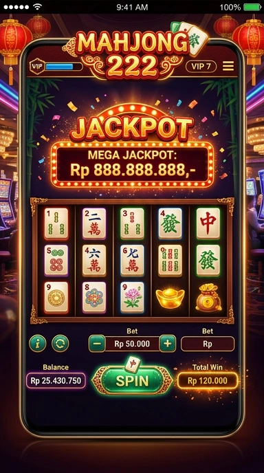 Screenshot fitur unggulan aplikasi di mahjong222.